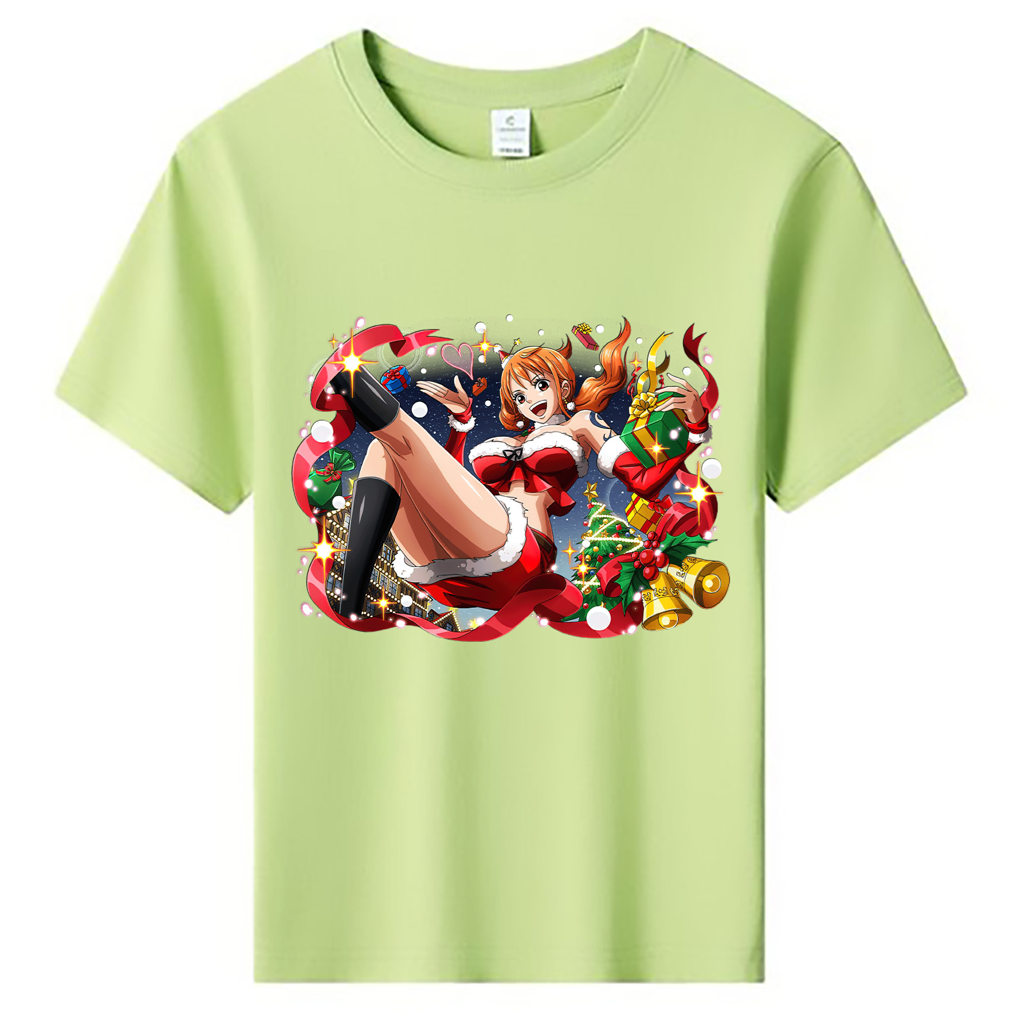 （画像用） ワンピース ナミ ONE PIECE Nami 綿100％キッズTシャツ（フロントプリント）